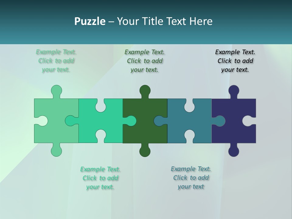 A Blue And Green Abstract Background With A Name Of Presentation PowerPoint Template