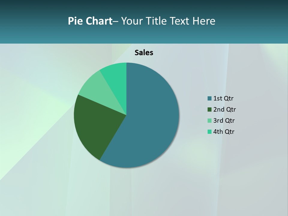A Blue And Green Abstract Background With A Name Of Presentation PowerPoint Template