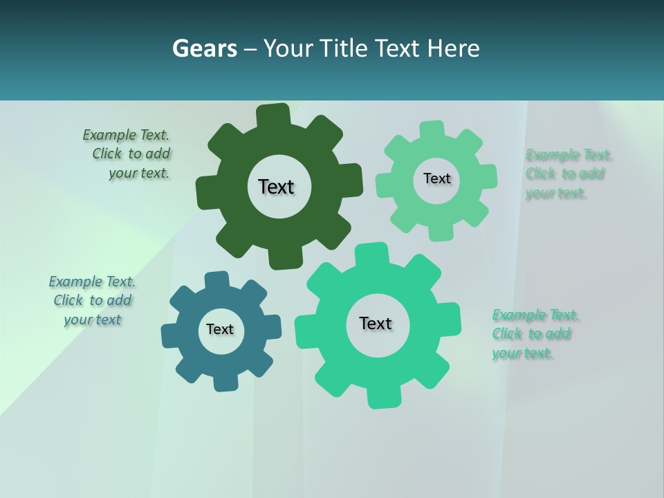 A Blue And Green Abstract Background With A Name Of Presentation PowerPoint Template