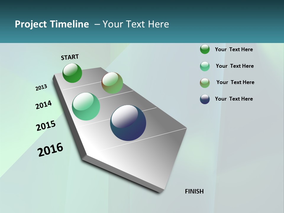 A Blue And Green Abstract Background With A Name Of Presentation PowerPoint Template