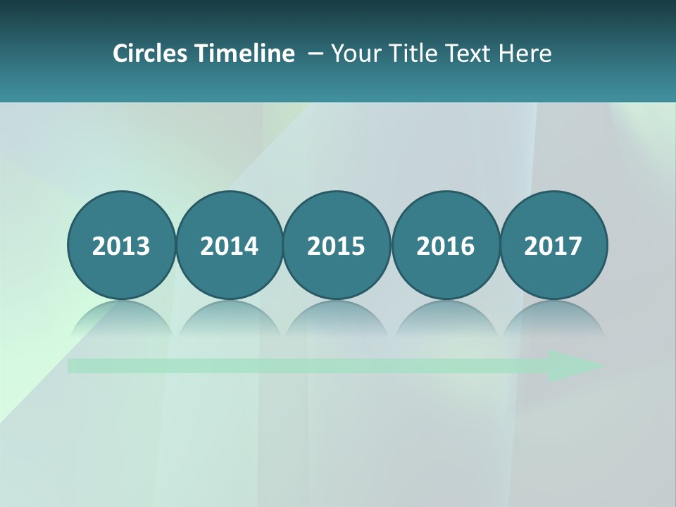 A Blue And Green Abstract Background With A Name Of Presentation PowerPoint Template