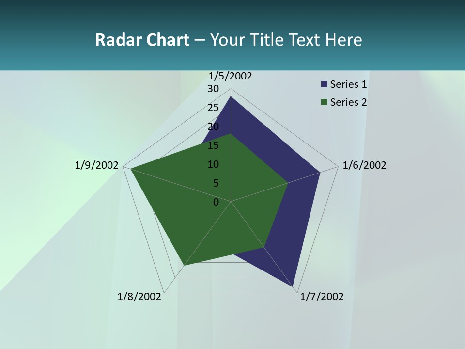 A Blue And Green Abstract Background With A Name Of Presentation PowerPoint Template