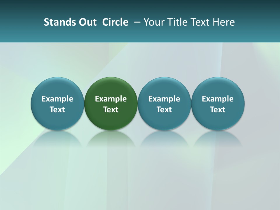 A Blue And Green Abstract Background With A Name Of Presentation PowerPoint Template