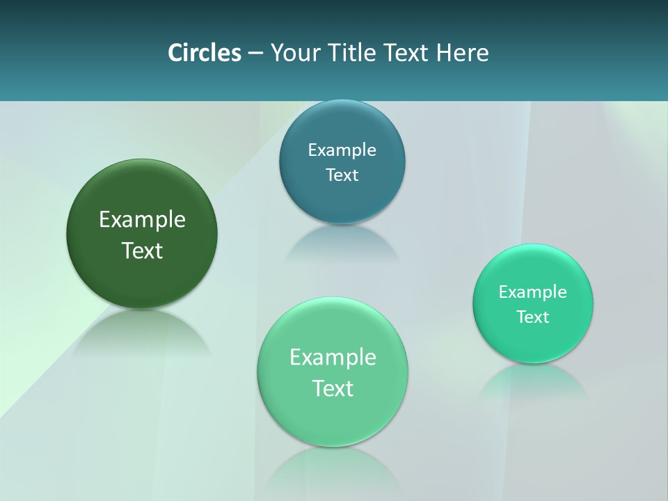 A Blue And Green Abstract Background With A Name Of Presentation PowerPoint Template