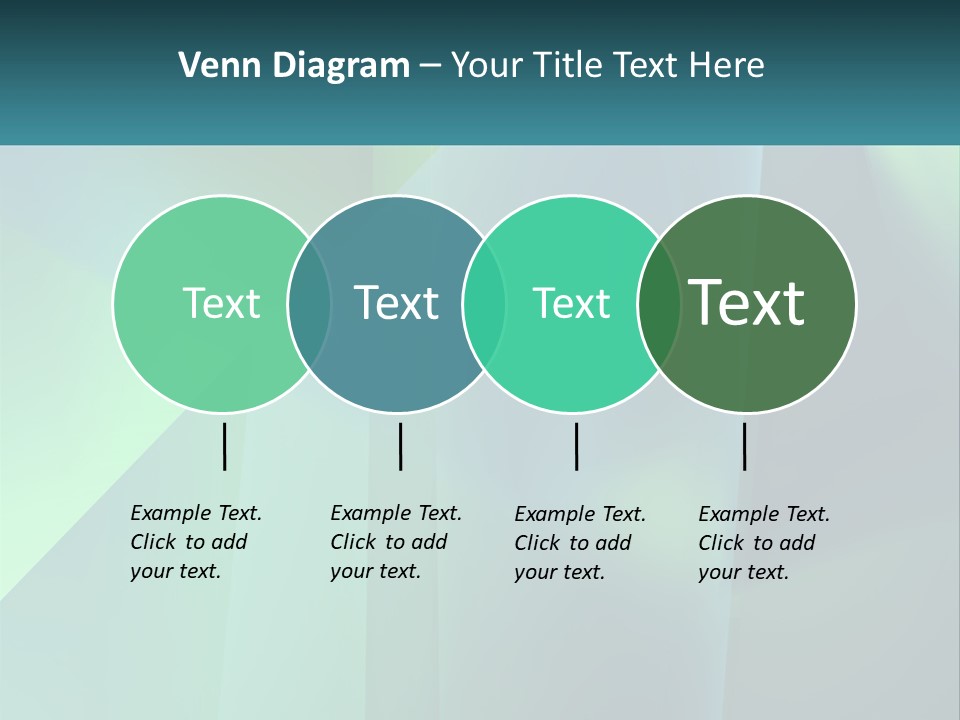 A Blue And Green Abstract Background With A Name Of Presentation PowerPoint Template