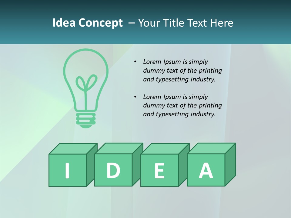 A Blue And Green Abstract Background With A Name Of Presentation PowerPoint Template