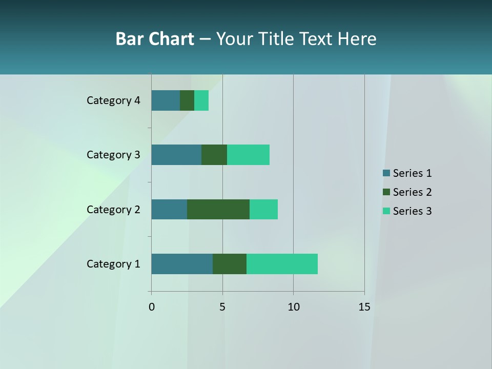A Blue And Green Abstract Background With A Name Of Presentation PowerPoint Template