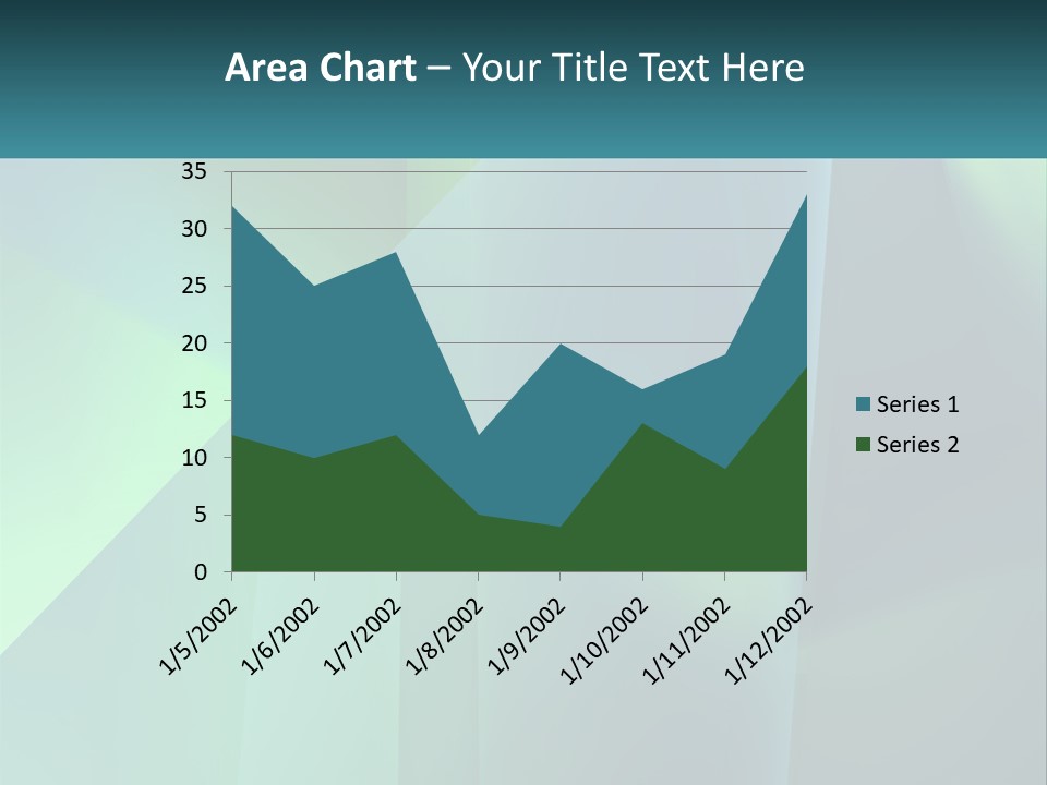 A Blue And Green Abstract Background With A Name Of Presentation PowerPoint Template