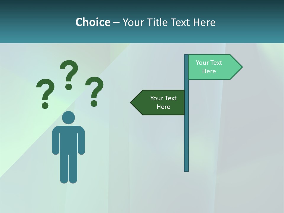 A Blue And Green Abstract Background With A Name Of Presentation PowerPoint Template