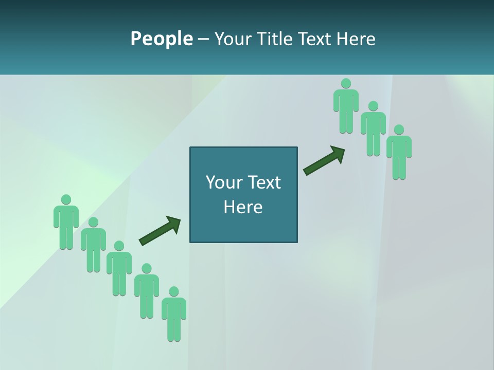 A Blue And Green Abstract Background With A Name Of Presentation PowerPoint Template