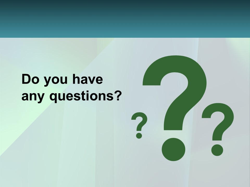 A Blue And Green Abstract Background With A Name Of Presentation PowerPoint Template