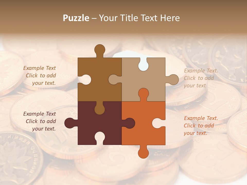 A Small Sim Card Sitting On Top Of A Pile Of Coins PowerPoint Template