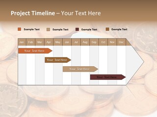 A Small Sim Card Sitting On Top Of A Pile Of Coins PowerPoint Template