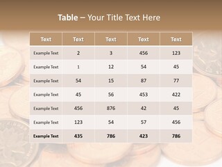 A Small Sim Card Sitting On Top Of A Pile Of Coins PowerPoint Template