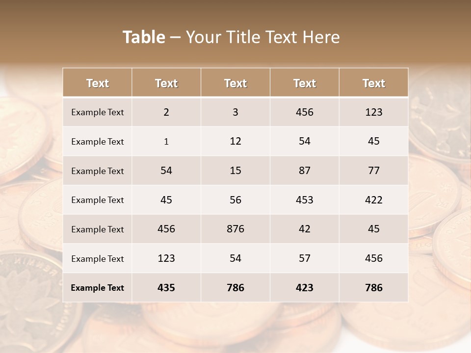 A Small Sim Card Sitting On Top Of A Pile Of Coins PowerPoint Template