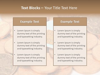 A Small Sim Card Sitting On Top Of A Pile Of Coins PowerPoint Template