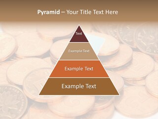 A Small Sim Card Sitting On Top Of A Pile Of Coins PowerPoint Template