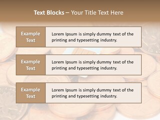 A Small Sim Card Sitting On Top Of A Pile Of Coins PowerPoint Template