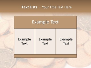 A Small Sim Card Sitting On Top Of A Pile Of Coins PowerPoint Template