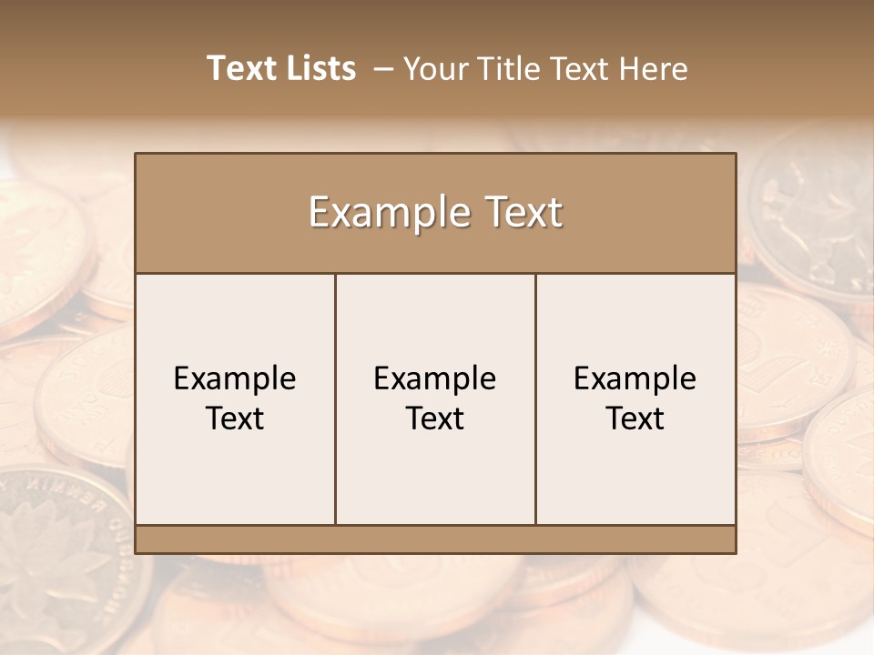 A Small Sim Card Sitting On Top Of A Pile Of Coins PowerPoint Template