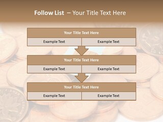 A Small Sim Card Sitting On Top Of A Pile Of Coins PowerPoint Template