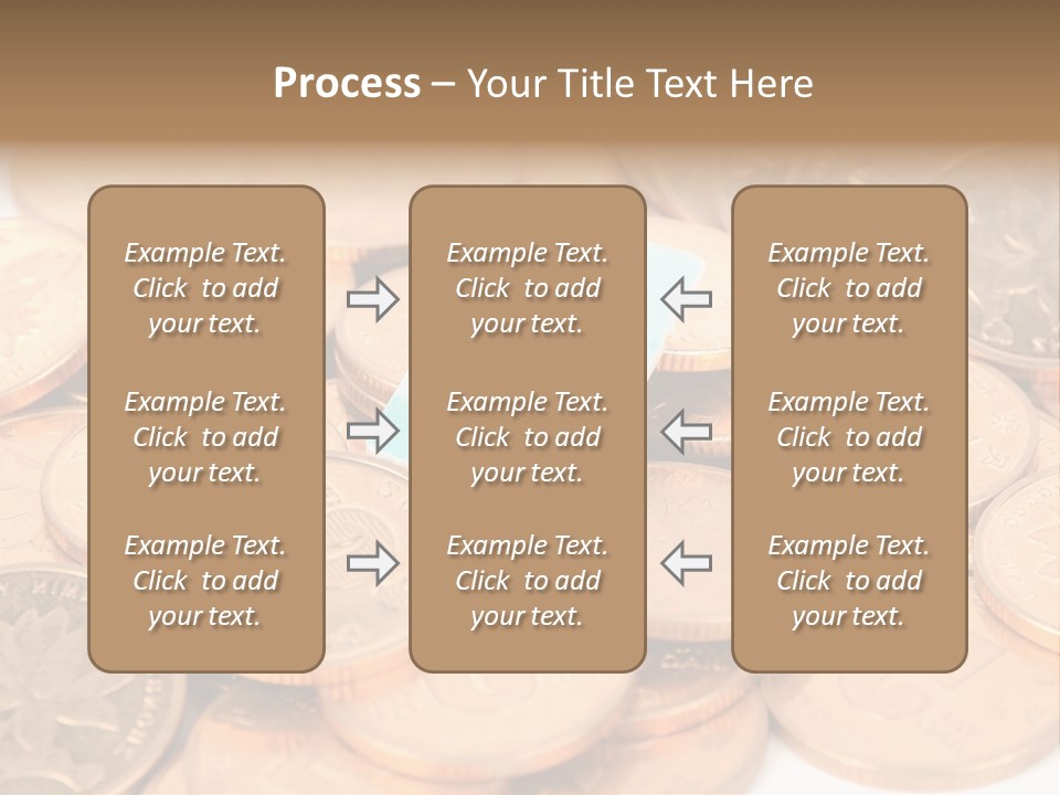 A Small Sim Card Sitting On Top Of A Pile Of Coins PowerPoint Template