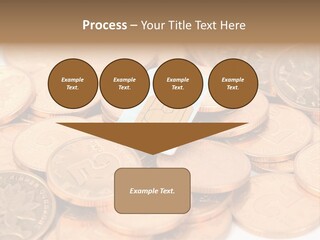 A Small Sim Card Sitting On Top Of A Pile Of Coins PowerPoint Template