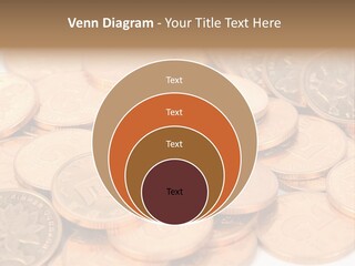 A Small Sim Card Sitting On Top Of A Pile Of Coins PowerPoint Template