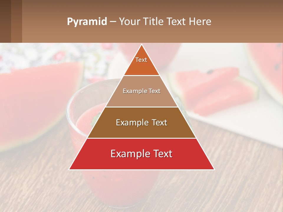 A Glass Of Watermelon Juice On A Table With Slices Of Watermelon PowerPoint Template