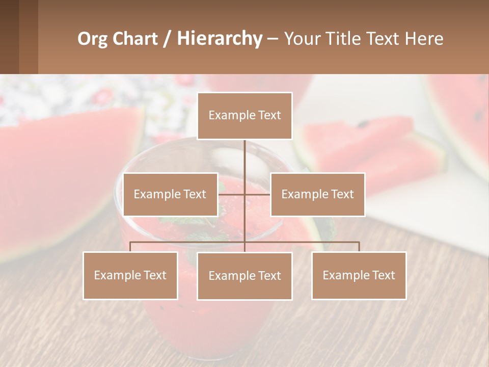 A Glass Of Watermelon Juice On A Table With Slices Of Watermelon PowerPoint Template