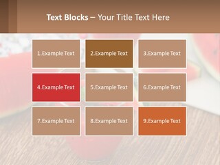 A Glass Of Watermelon Juice On A Table With Slices Of Watermelon PowerPoint Template