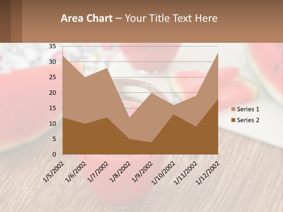 A Glass Of Watermelon Juice On A Table With Slices Of Watermelon PowerPoint Template