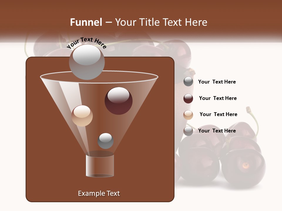 A Wooden Bowl Filled With Cherries On Top Of A Table PowerPoint Template