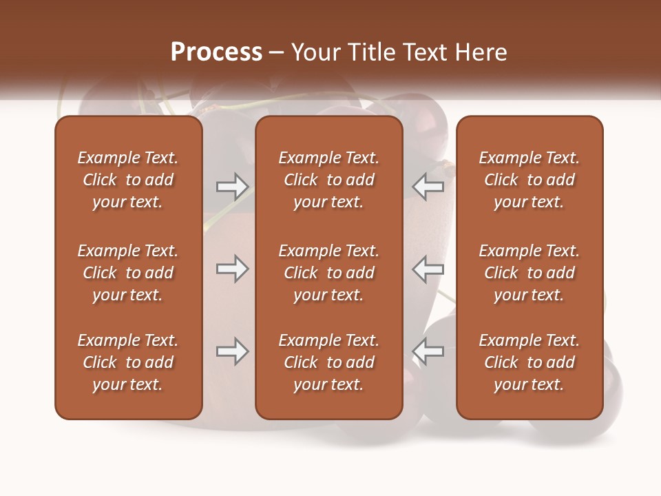 A Wooden Bowl Filled With Cherries On Top Of A Table PowerPoint Template