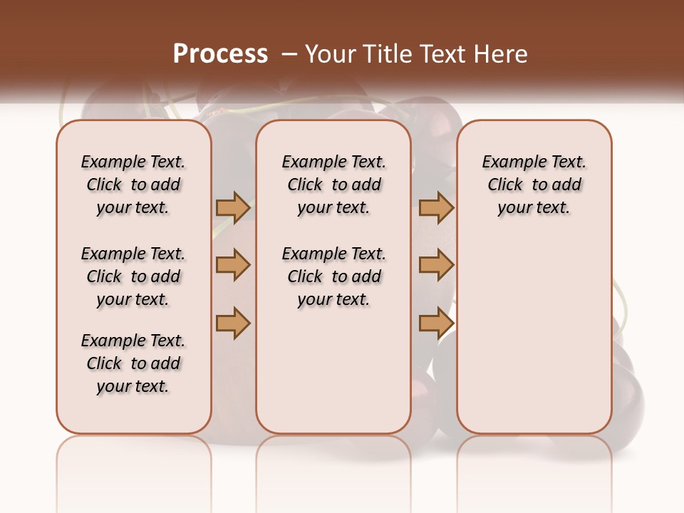A Wooden Bowl Filled With Cherries On Top Of A Table PowerPoint Template