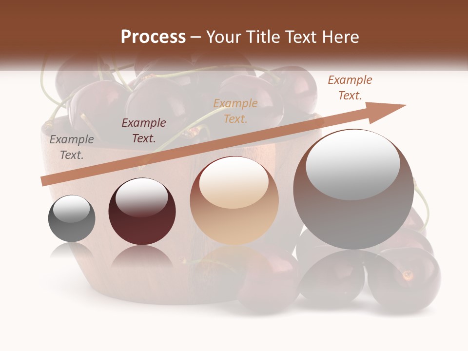 A Wooden Bowl Filled With Cherries On Top Of A Table PowerPoint Template