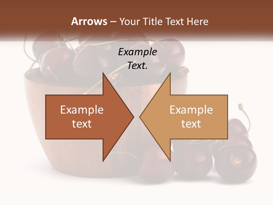 A Wooden Bowl Filled With Cherries On Top Of A Table PowerPoint Template