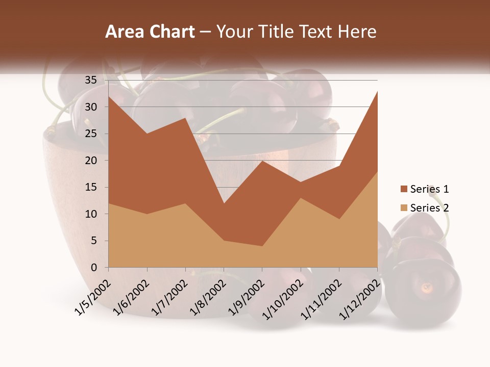 A Wooden Bowl Filled With Cherries On Top Of A Table PowerPoint Template