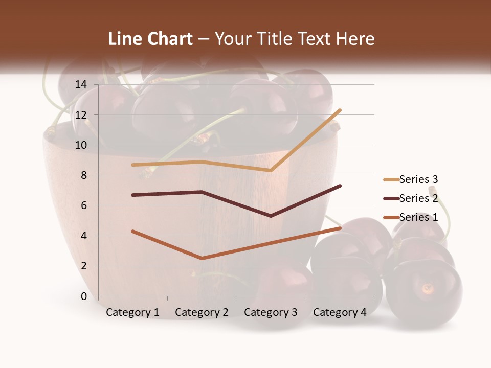 A Wooden Bowl Filled With Cherries On Top Of A Table PowerPoint Template