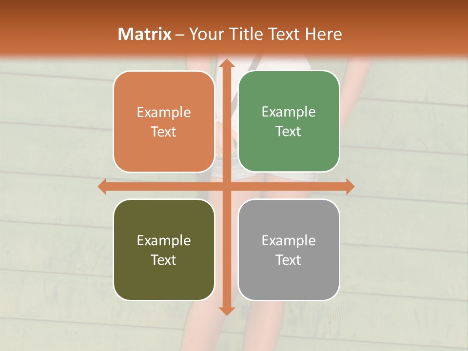 A Woman Standing In Front Of A Green Wall PowerPoint Template