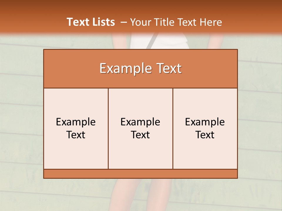 A Woman Standing In Front Of A Green Wall PowerPoint Template