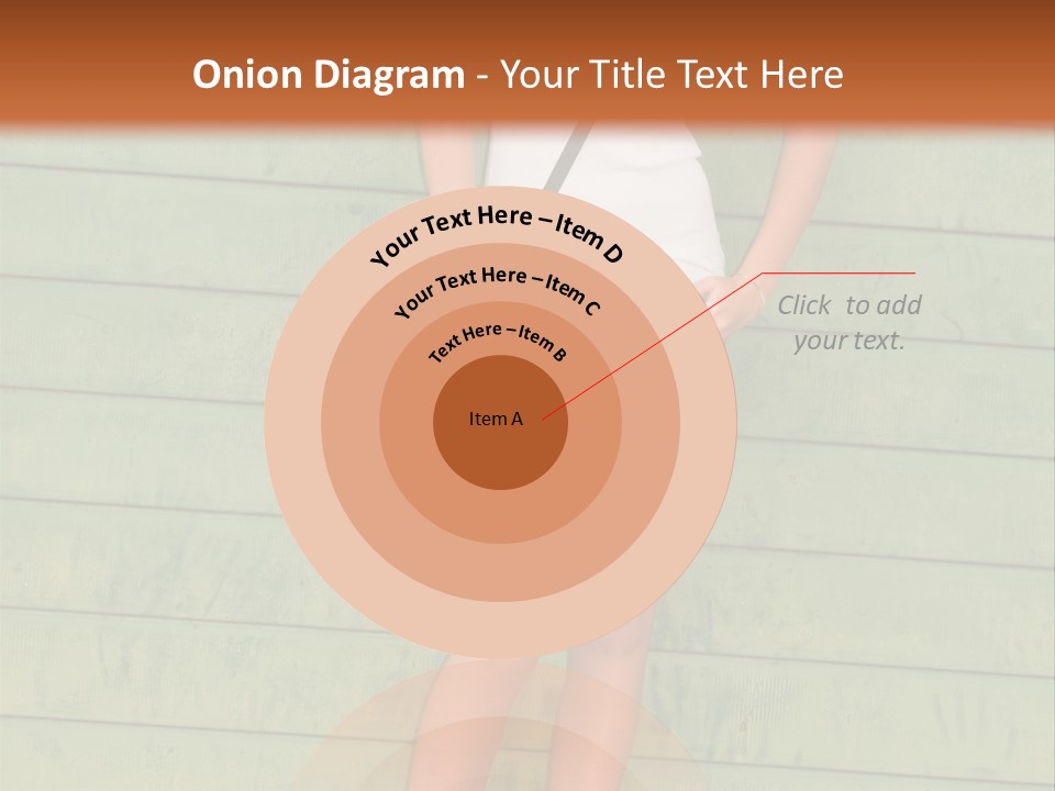 A Woman Standing In Front Of A Green Wall PowerPoint Template