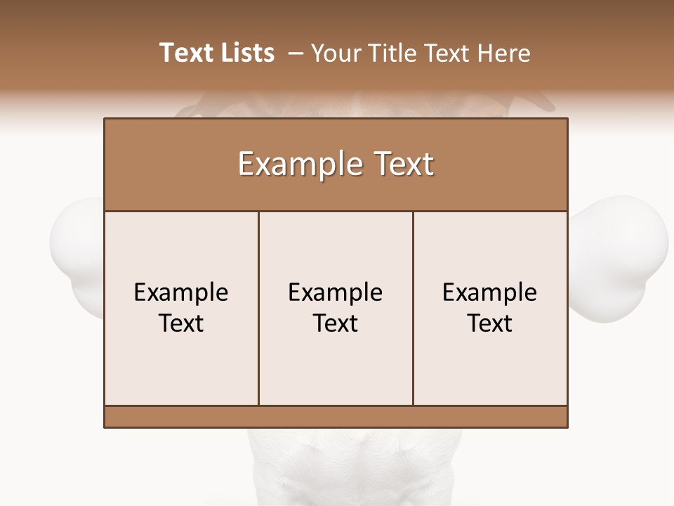 A Dog Holding A Large Bone In Its Mouth PowerPoint Template