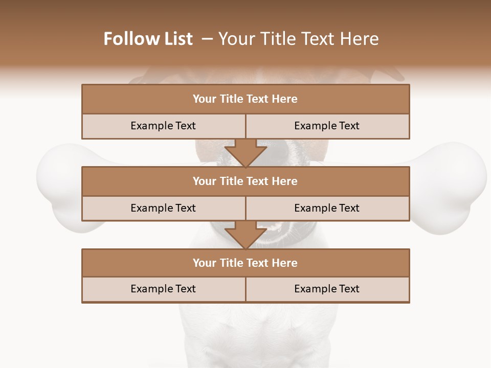 A Dog Holding A Large Bone In Its Mouth PowerPoint Template