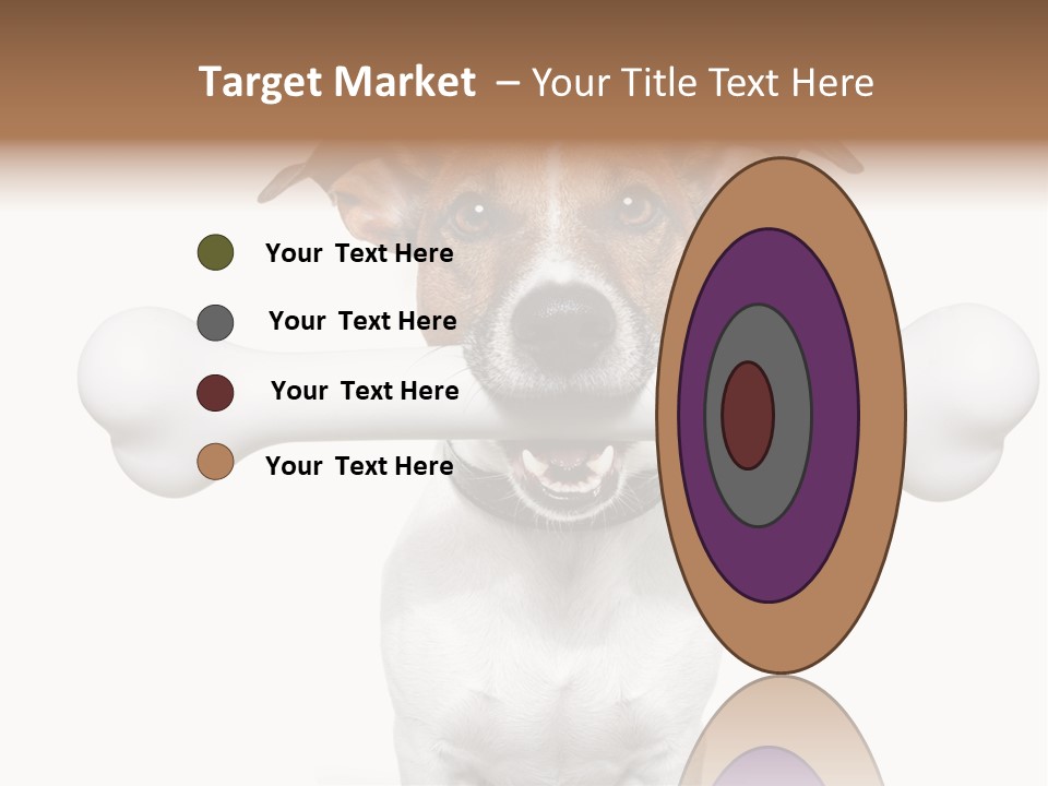 A Dog Holding A Large Bone In Its Mouth PowerPoint Template
