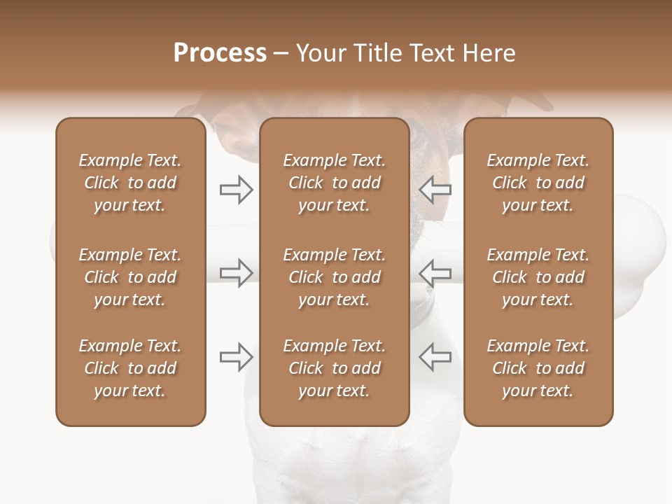 A Dog Holding A Large Bone In Its Mouth PowerPoint Template