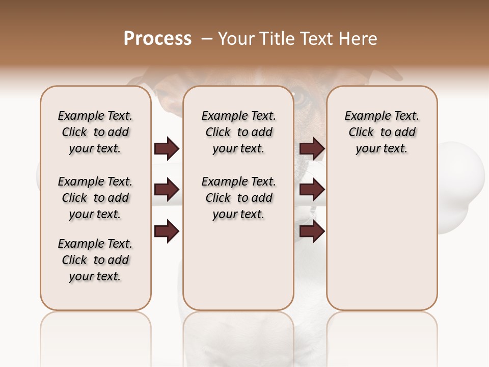A Dog Holding A Large Bone In Its Mouth PowerPoint Template
