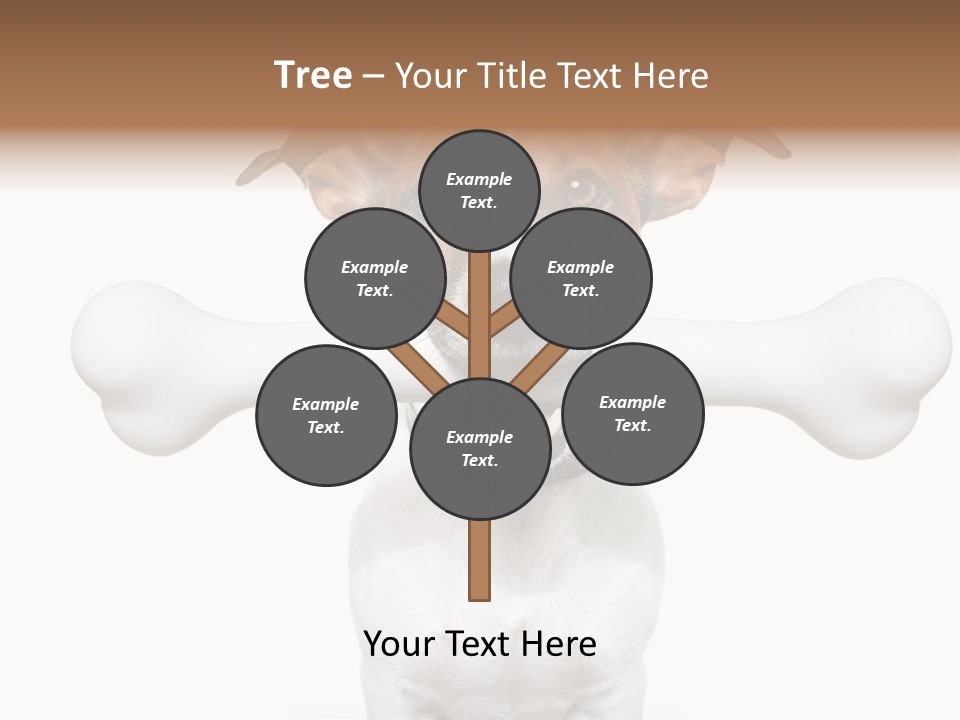 A Dog Holding A Large Bone In Its Mouth PowerPoint Template