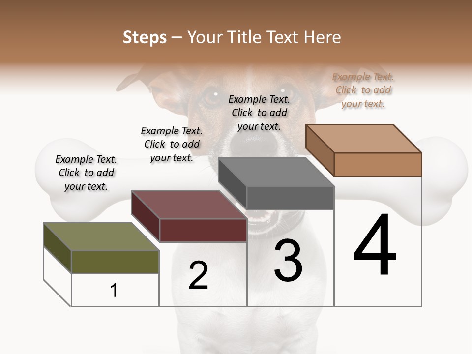 A Dog Holding A Large Bone In Its Mouth PowerPoint Template