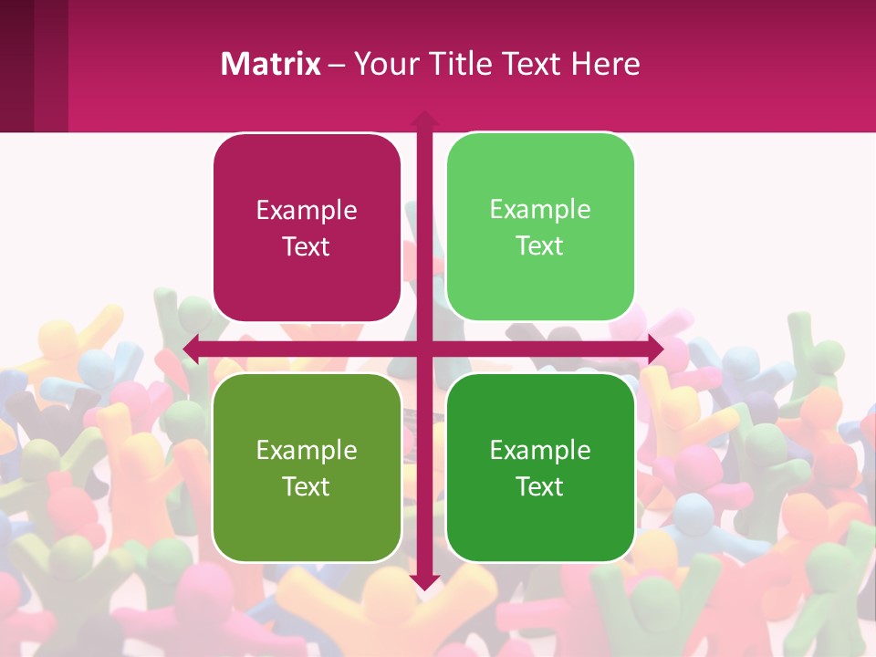 A Large Group Of Colorful Toy Figures In A Pile PowerPoint Template